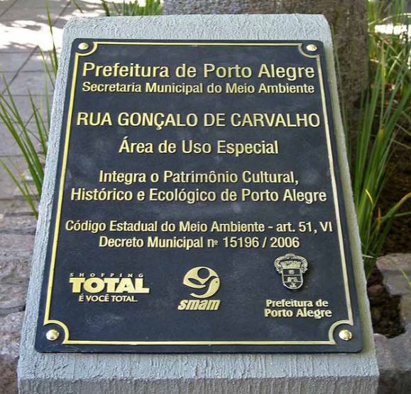 Placa de Bronze Fundido